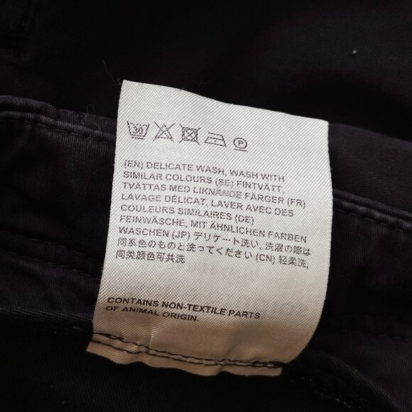 Acne Studios Ayan Satin Chino Pants – Black – Men's Size 26" - Picture 9 of 10